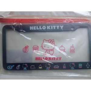 New Hello Kitty 2012 Black‎ License Plate Cover
